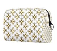 Abstract Peacock Seamless Pattern Cosmetic Bag for Women, Travel Toiletries Bags Large Makeup Handy Pouch Organiser Bag with Zipper