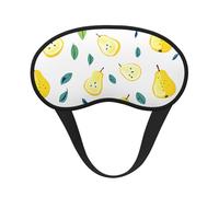Abstract Pears Lemon Avocado Garden Blackout Sleep Mask - Soft Adjustable Eye Mask for Full Light Blocking, Deep Sleep, Travel & Relaxation