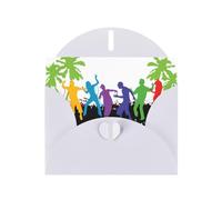 Abstract People White prints Greeting Cards 6x4-inch with Envelope | Perfect for writing greetings and thank-you notes