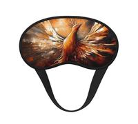Abstract Phoenix Sleep Mask for Side Sleeper Soft Breathable Sleeping Eye Mask Blackout Silk Eye Sleep Shade Cover with Elastic Strap Night Blindfold for Women Men Travel Nap