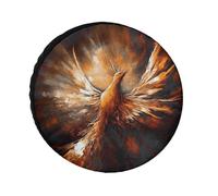 Abstract Phoenix Universal Tire Cover Replacement Oxford Fabric Waterproof Wheel Protector for SUV Truck RV Camper Dust Snow Sun Protection 26