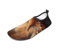 Abstract Phoenix Water Shoes for Men Women, Lightweight Stretch Swim Shoes with Anti-Slip Rubber Sole, Quick-Dry Aqua Socks for Pool, Beach, Surfing, Style, 4