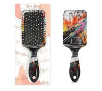 Abstract Piano Hair Brush Watercolor Music Notes Wet Dry Air Cushion Hair Brush Plastic Detangler Hairbrush for Kids Adults Back To School Gift Women Men