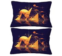Abstract Pillowcase Pyramid Cushion Covers set of 2 Large Pillow Cases 80x100cm Rectangle Cushion Covers, 2026 New Velvet Duplex Print Sofa Pillows for Room Home Winter Spring Decor Gifts O-796Y