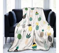 Abstract Pineapple Cute Blanket, Soft Blankets Flannel Bed Throw Cozy Lightweight Plush Gifts for Kids Boys Girls Women Men Sofa Couch Bedroom Living Rooms Warm All Season, Home Decor, 60"x50"