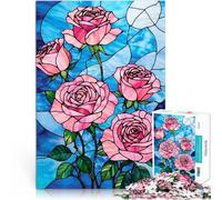 Abstract Pink Rosespuzzles for adults 1000 pieces Stress Reliever Staycation Kill time Artists Collection, Fine Art 38x26cm