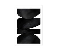 Abstract Pink Round Marble Watercolor Art 4 Canvas Poster Bedroom Decor Landscape Office Room Decor Gift 12x18inch(30x45cm)