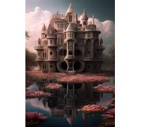 Abstract Pink Worldny Wooden Jigsaw Puzzle for Adults Mind Challenge Elegant Home Decor & Thoughtful Gift for Seniors & Elders_1000pcs