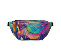 Abstract Planets and Mountains Bumbag Waist Pack for Men Women, Sling Bags Crossbody Bag for Outdoors, Sport, Hiking, Travel