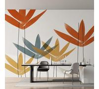 Abstract Plant Wallpaper for Living Room, Modern Simplicity Wall Mural for Bedroom 350x256 cm, Non-Woven Photo Wallpaper, Home Decor D&O101