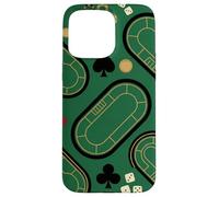 Abstract Poker Table Design With Chips Cards And Dice Art Case for iPhone 15 Pro Max