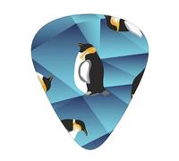 Abstract Polygon Penguin,12 Pcs Guitar Pick,3 Different Thickness Plectrums for Acoustic Guitar Bass Ukulele (0.46mm 0.96mm 0.71mm)