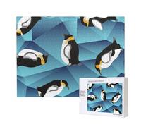 Abstract Polygon Penguin,500 Pieces Wooden Jigsaw Family Game Jigsaw Puzzles for Adults Teens Home Decor