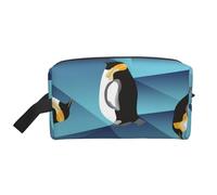 Abstract Polygon PenguinLarge Capacity Cosmetic Organizer，Travel Makeup Bag for Women