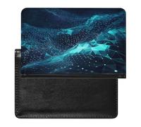 Abstract Polygonal Space Passport Holder Vaccine Card Holder Travel Document Organizer Credit Card Organizer for Women/Men