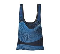 Abstract Polygonal Space Print Foldable Reusable Grocery Bag Lightweight Shopping Tote for Groceries Travel Beach Eco-Friendly Compact Adventure Tote