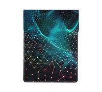 Abstract Polygonal Space Printed Laptop Sleeve Bag 13-Inch - Leather Laptop Sleeve Case Shockproof Protective Computer Cover Bag