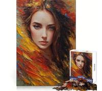 Abstract Portrait Jigsaw Puzzles for Adults1000 Pieces DownTime Game Calm Daily Fun Challenge Nice Art (38x26cm)