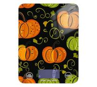 Abstract Pumpkin Patterns Orange and Green bakers digital kitchen food scale 11lb/0.18oz, 5kg/5g scale gram with 4 unit for Soap Making roasting Espresso (Batteries not Included)
