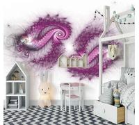 Abstract Purple Swirl Creative Art 3D Wallpaper Luxury Home Dining Decor Paste Sofa Living Room The Wall for Bedroom Mural-250cm×170cm