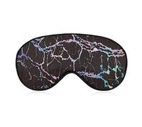 Abstract Rainbow Stripes Soft Eye Masks with Adjustable Strap Lightweight Comfortable Blindfold for Sleeping