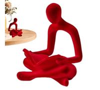 Abstract Reading Statue - Modern Art Sculpture for Home Decor | Elegant Reader Flock Figurine Table Centerpiece for Living Room Bedroom Office Study Decoration Stylish Table Centerpiece S