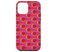 Abstract Red Colored Dot w/Swirl Border - Personal Merch Case for iPhone 12 mini