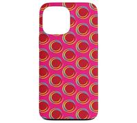 Abstract Red Colored Dot w/Swirl Border - Personal Merch Case for iPhone 13 Pro Max