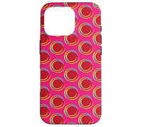 Abstract Red Colored Dot w/Swirl Border - Personal Merch Case for iPhone 16 Pro