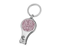 Abstract Red Zebra Stripe Pattern Nail Clippers Toenail Clipper Cutters Professional Nail Trimmer Nail Cuticle Cutter for Women Men
