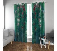 Abstract Romantic Blackout Curtains Hug from the Back Famous Painting Prints Window Treatments for Bedroom Balcony Door Noise Reducing W66xL90in 2 Panels
