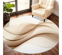 Abstract Round Rug 210cm, Geometry Circle Rugs, Geometry Rug, Washable Round Carpet for Kitchen Dining Living Room Bathroom Beneath the Furniture