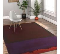 Abstract Rugs 160x200cm Machine Washable Thin Foldable Carpet for Parlor Color Block Pattern Rugs Non Slip Backing Stain Resistant Low Pile Large Floor Mat Modernist Art Home Office Bedroom Rug