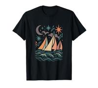 Abstract Sailing Art - Nautical Aesthetic Sailboat T-Shirt