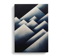Abstract Scandinavian Mountains Canvas Print | Gallery Wrapped 30mm Frame Wall Art | 30x20 inches | Ready to Hang | Scandinavian Landscape Picture | Living Room Bedroom Lounge Office