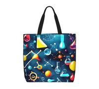 Abstract Science Chemistry Basic Models Tote Bag With Zipper With Inner Pockets,Laptop Work Tote Bag For Sport,Travel
