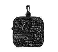 Abstract Science Chemistry, Coin Purse Square Zipper Storage Bag, Change Pouch with Lobster Buckle Clasp Buckle, Change Purse