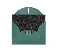 Abstract Science Chemistry Illustration 3D Dark Green prints Greeting Cards 6x4-inch with Envelope | Perfect for writing greetings and thank-you notes