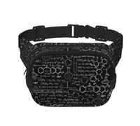 Abstract Science Chemistry Illustration 3D Fanny Packs for Women Men, Fashion Waist Packs for Workout Running Traveling Hiking