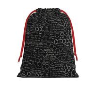 Abstract Science Chemistry Illustration 3d Print Convenient Reusable Drawstring Gift Pouches Holiday Parties Fashionable Men Women