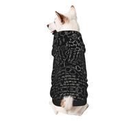 Abstract Science Chemistry Illustration 3d Print Dog Hoodie Sweatshirt For Small Dogs, Warm, Soft And Breathable Pet Clothes, Easy To Wear Jumper For Winter And Fall Warm