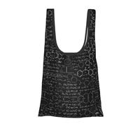 Abstract Science Chemistry Illustration 3D Print Foldable Reusable Grocery Bag Lightweight Shopping Tote for Groceries Travel Beach Eco-Friendly Compact Adventure Tote