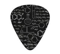 Abstract Science Chemistry Illustration 3D print Guitar Picks 12 Pack Assorted Thickness for Guitar,ukulele,0.46/0.71/0.96mm