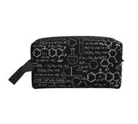 Abstract Science Chemistry Illustration 3D Print Large Capacity Travel Toiletry Bag Lightweight Organizer Storage Cosmetic Pouch