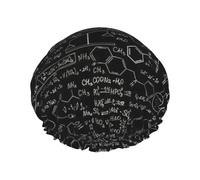 Abstract Science Chemistry Illustration 3d Print Shower Cap Lightweight Hat Suitable For Women With Long Hair Soft Shower Hat