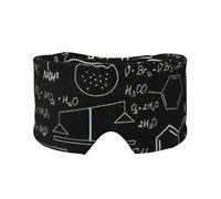 Abstract Science Chemistry Illustration 3D Print Sleep Eye and Ear Muffs Cover Adults Kids Soft Blackout Travel Nap Aid Home Office