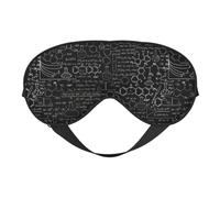 Abstract Science Chemistry Illustration 3D Print Soft Eye Mask Beneficial Block Light Nap Night Use Travel Camping Meditation Yoga