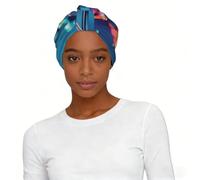 Abstract Science Chemistry Illustration 3D Print Universal Comfort Elastic Lady Headscarf Hat Stylish Work Travel Accessory Gift