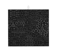 Abstract Science Chemistry Illustration 3D Printed Kitchen countertop Absorbent mat Drain mat Compatible with Various countertops