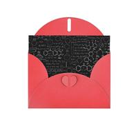 Abstract Science Chemistry Illustration 3D Red prints Greeting Cards 6x4-inch with Envelope | Perfect for writing greetings and thank-you notes